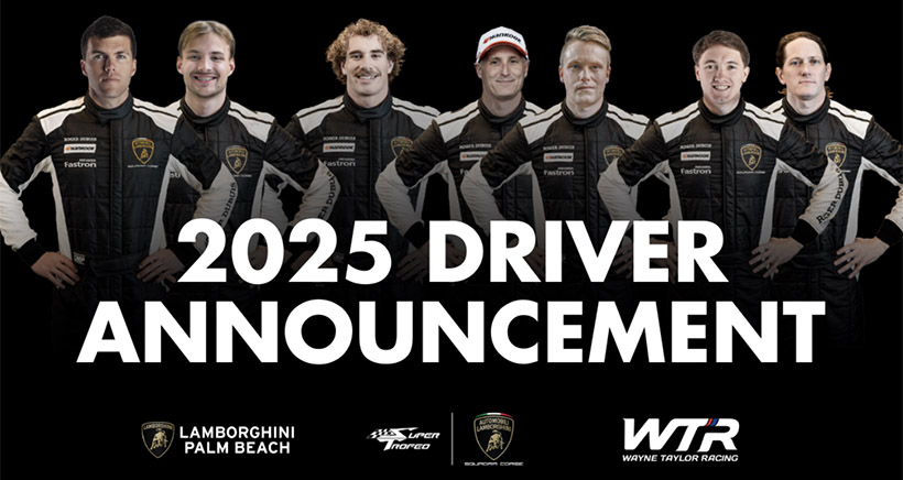 Wayne Taylor Racing Announces Four Car Lineup for Super Trofeo 2025